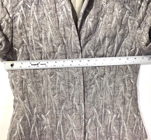 Giorgio Armani Le Collezioni Size 12 Women’s Jacket/ Top Color Grey Long Sleeve - Picture 14 of 15