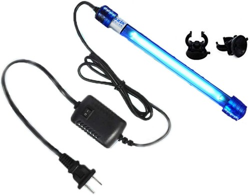 Acquario UV-C Luce Pulita Sommergibile Impermeabile Acqua Pulizia Lampada per Pesciera - Foto 2 di 13