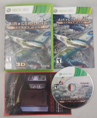 Air Conflicts: Secret Wars (Microsoft Xbox 360, 2011) CIB / Complete - Tested