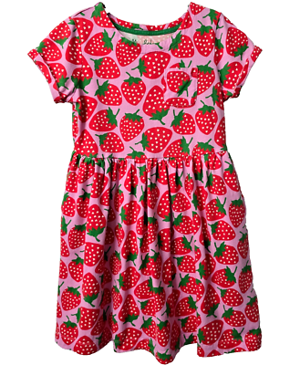 knee length dresses for ladies Mini Boden Girls Peacock Appliqué Dress main image 0