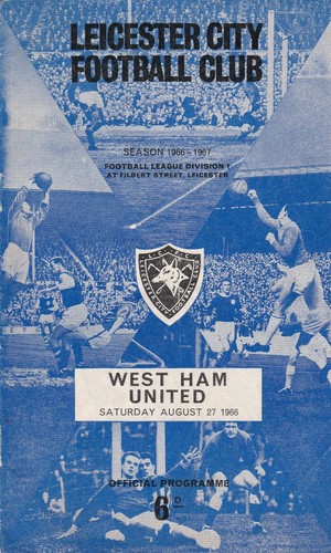PROGRAMAS DE HOGAR LEICESTER CITY 1966-67 ~ BUEN ESTADO ~ ELIGES CORREO GRATUITO - Imagen 1 de 19