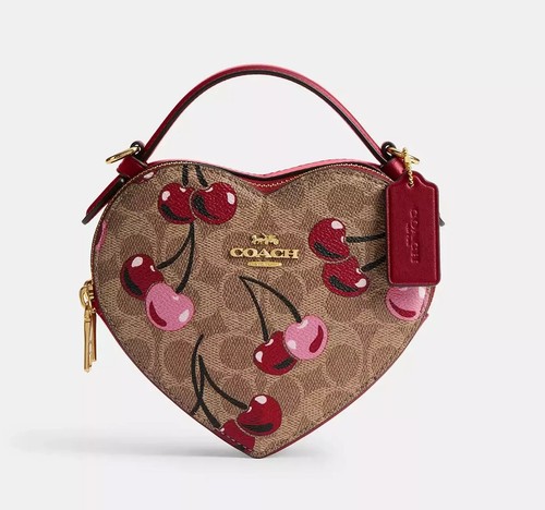 Neu mit Etikett Coach Herz Umhängetasche Valentinstag - Bild 104 von 108