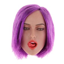 1/6 Scale Female Head Sculpture Sculpt for Phicen/Kumik 12'' Action Figure C