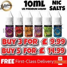 Billionaire Juice 10ml Nic Salt Shot e liquid Vape Juice 50 50 VG PG 10MG 20MG