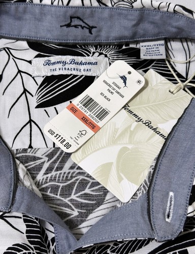 Tommy Bahama Veracruz Cay Santiago Palmen Kurzarm Hemd mit Knopfleiste XXXL Neu mit Etikett - Bild 9 von 10