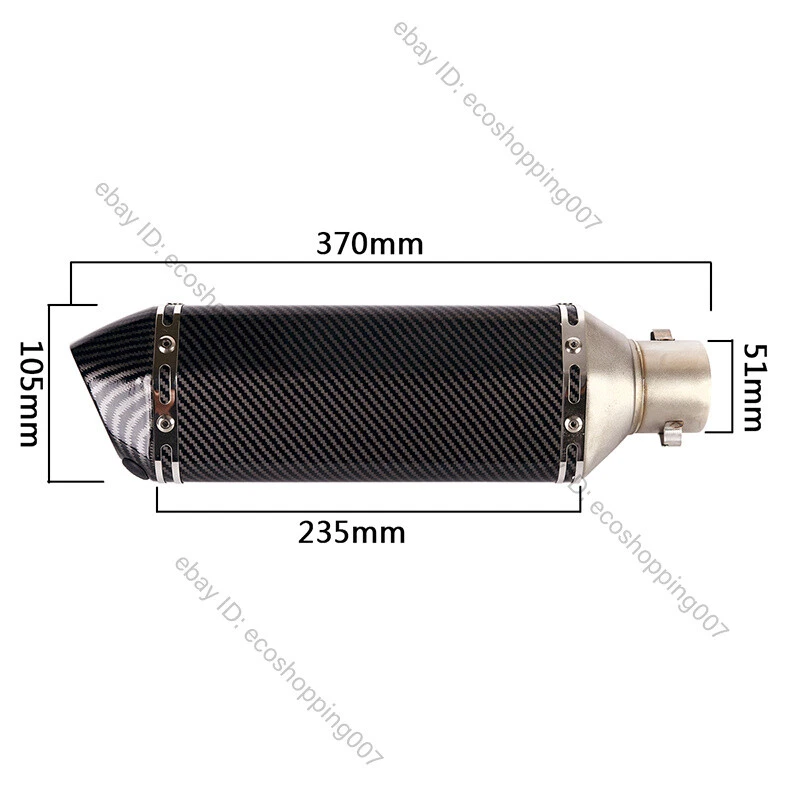 Silenciador DB Killer tubo de escape antideslizante 51 mm para BMW F800GS F650GS F700GS F800GT Foto 2 de 4