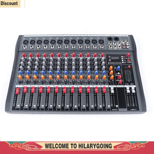 Mezclador de audio de estudio en vivo Bluetooth USB de 8/12/16 canales consola de mezcla sonido profesional - Imagen 29 de 44