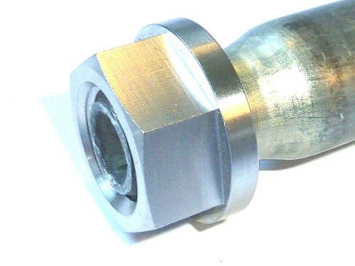 HONDA CR250R 2002-2007 DADO MANDRINO ASSE RUOTA ANTERIORE FORCELLE TITANIO B19K - Foto 9 di 12