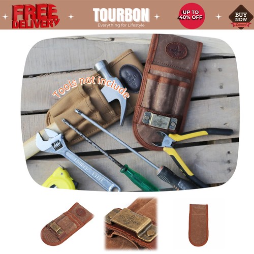 🔥Tourbon Tools Belt Carry Pouch Wrench Tape Measure Holder Electrician Pockets✅