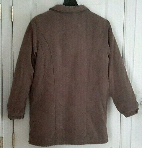 ,Women's St John's Bay Fall/Winter Med Brown Brushed Suede Jacket/Coat Sz. M EUC - Picture 7 of 12