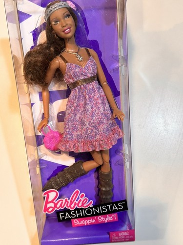 Barbie Fashionistas Swappin’ Styles AA 100+ Poses Articulated Doll ~ New 🌸 - Picture 8 of 16