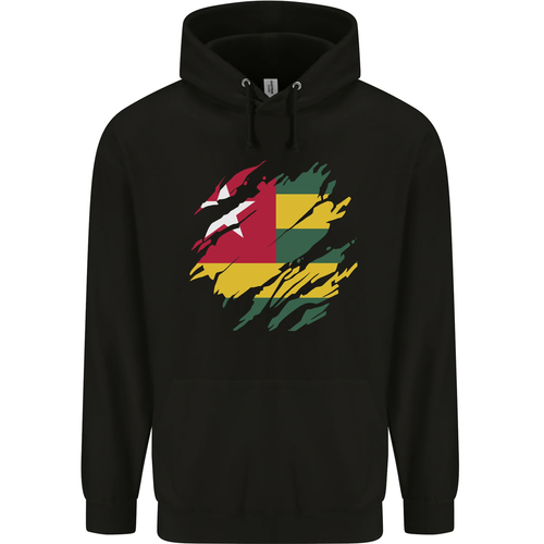 Torn Togo Flag Togolese Day Football Childrens Kids Hoodie - Picture 15 of 76