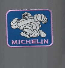 NEW 2 1/2 x 3" Pink Michelin Tires Iron on Patch Free Shipping
