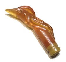 Vintage Antique Plastic Woodp Parasol Umrella Walking Stick Cane Handle Old