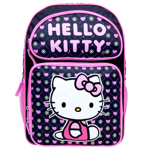 Hello Kitty Heart Large 16" School Backpack - Picture 1 of 3