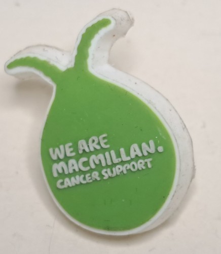 MACMILLAN CANCER SUPPORT SPACE HOPPER PIN BADGE BROOCH CHARITY COLLECTABLE - Picture 1 of 2