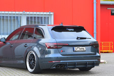 Gefräster Heckansatz Heckdiffusor aus ABS für Audi A4 B9 Vorfacelift Avant