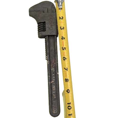 Vintage 11 Inch Monkey Wrench Mechanics Tool Auto Adjustable Original Car Kit - Picture 2 of 5