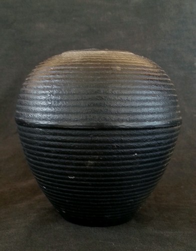 Antiker japanischer Tetsubin Topf aus Gusseisen 4 cm - Bild 10 von 11