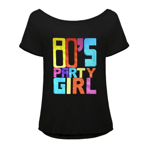  I Love the 80s Ladies Top 80s Party Girl TShirt Womens 1980 Fancy Dress Costume - Picture 3 of 4