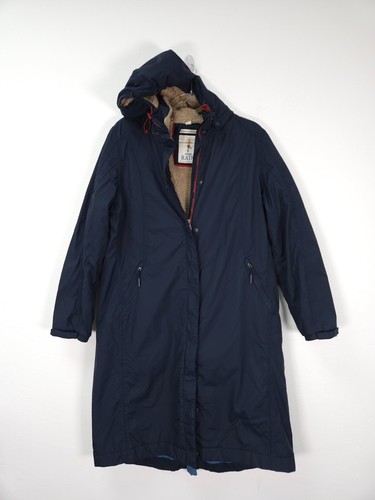 Seasalt Janelle Mantel Gr. 16 dunkelblau wasserdicht Parka Jacke Outdoor Fleece - Bild 2 von 10