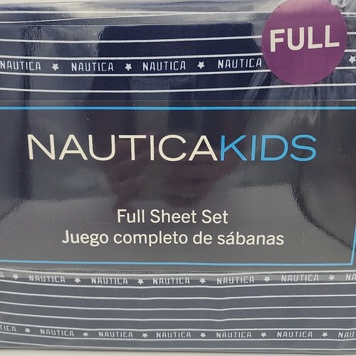 Nautica Kids Navy Full Sheet Set - Picture 2 of 4