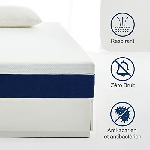 Mollbly Matratze 90x190x16CM 16cm stark Memory Foam Hochform von - Bild 3 von 6