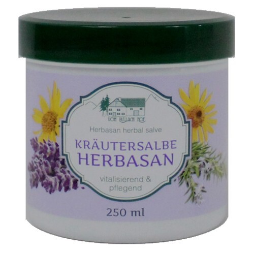 Herbasan Kräuter Salbe äth. Öle Kampfer Balsam Lavendel Arnika Creme 250ml