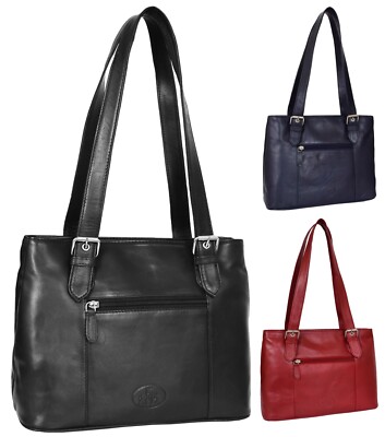 Pixie Echtleder Handtasche, klassische Tasche Schultertasche für Damen 3 Farben