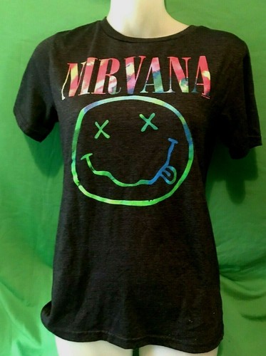 NIRVANA MULTICOLOR SMILE FACE LOGO LICENSED 2018
