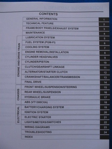 Honda 2010 VT1300 CX/A Fury BRAND NEW Original Factory Shop Service Manual - Bild 2 von 5