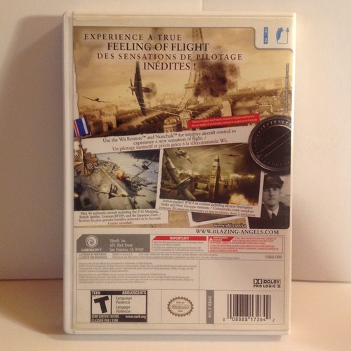 Blazing Angels: Squadrons of WWII (Nintendo Wii, 2007) complete with manual - Picture 2 of 4