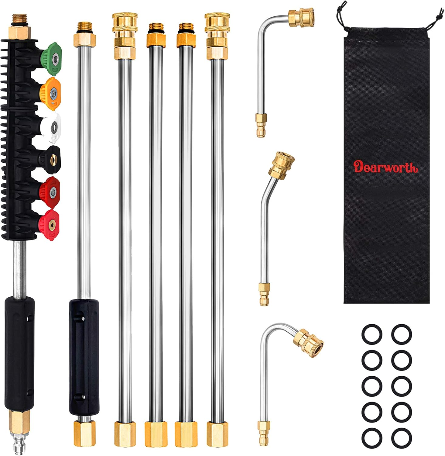 Enhance Your Cleaning with Power Washer Accessories and Attachment Set Including Lanc-image