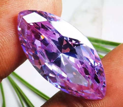 Purple Zircon Marquise Cut Natural 55.05 Ct CERTIFIED Loose Cambodian Gemstone - Picture 3 of 9