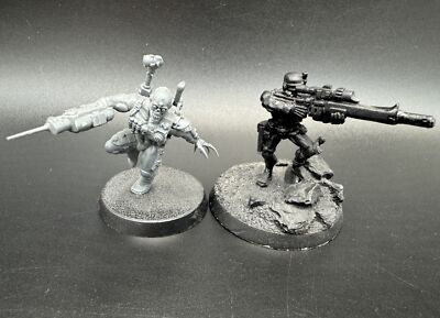 2 Agenten des Officio Assassinorum Eversor Vindicare Warhammer 40k