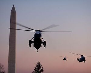 Marine One helicopter lands on White House lawn with President Obama Photo Print Marine One helicopter lands on White House lawn with President Obama Photo Print