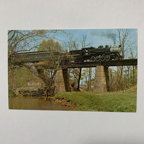 Postkarte NJ Ringoes Black River & Western Railroad Dampfzug - Bild 1 von 2