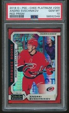 Andrei Svechnikov 2018 O-Pee-Chee Platinum Red Prism RC /199 PSA 10 GEM MT