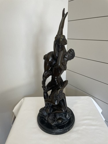 Vintage Bronze Statue "Entführung der Sabinerin" nach Giambologna - Bild 4 von 9