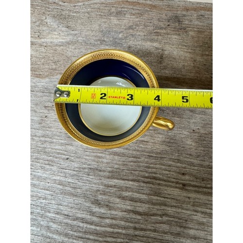 Antica tazza da tè Lenox Tiffany Cina oro blu - Foto 7 di 9