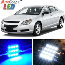9 x Premium Blue LED Lights Interior Package for Chevy Malibu 2005-2012 + Tool