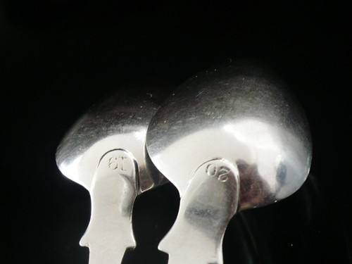 Pair Scottish Provincial Silver Teaspoon, CRESTED, Alex Cameron, DUNDEE c.1820 - Picture 7 of 13