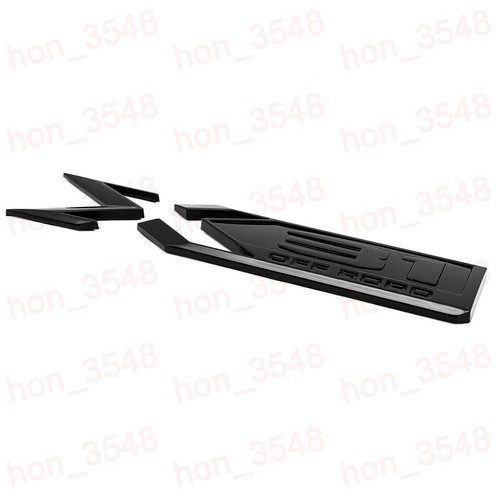 1Pc Gloss Black For 2019-2023 GMC Sierra X 31 X31 OFF ROAD Bed Emblem SLT SLE - Picture 4 of 7