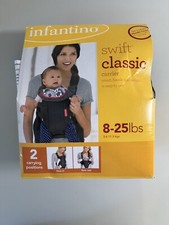 Swift Classic Baby Carrier with Wonder Cover Bib 2-Position 8-25 Lbs New