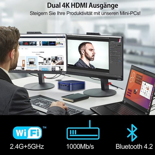 Blackview MP60 Intel 12th N95 Mini PC 16GB+1TB SSD Computer Windows 11 5G WiFi - Bild 11 von 18