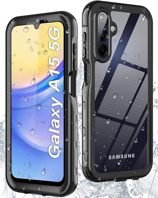 For Samsung Galaxy A15 5G Case Waterproof Shockproof Heavy Duty Rugged Cover
