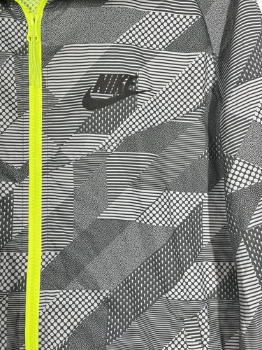 Nike Men's Printed Windrunner Full Zip Jacket Small Black / Grey / Bright Yellow - Picture 9 of 16