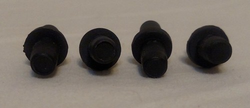 Set of 4 Small Black Plastic Coupling Pins - Picture 2 of 5