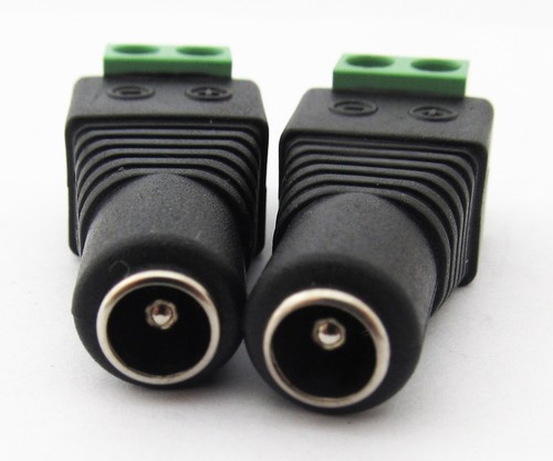 10 pz 5,5 x 2,1 mm 2,1 mm CCTV DC alimentazione donna connettore terminale saldatura gratuito - Foto 5 di 7