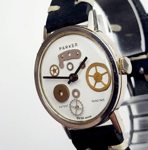 RARE,UNIQUE Men's SWISS Vintage Watch PARKER. Manual Wind - Picture 2 of 20